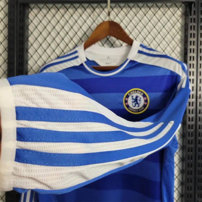 Chelsea Jersey Home Kit 2011 2012 Retro Long Sleeves Football Team Soccer Shirt
