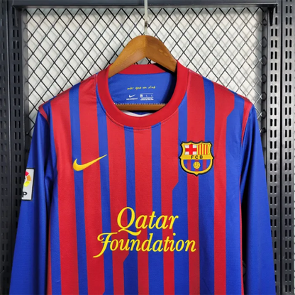 Barcelona Jersey Home kit 2011 2012 Retro Long Sleeves