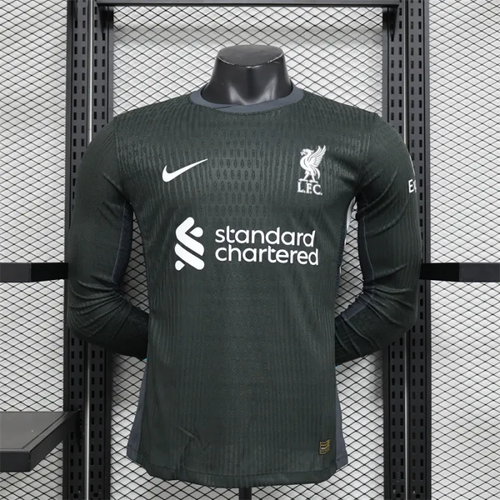 24/25 Liverpool Away Long Sleeve Kit Player Version Football Jersey