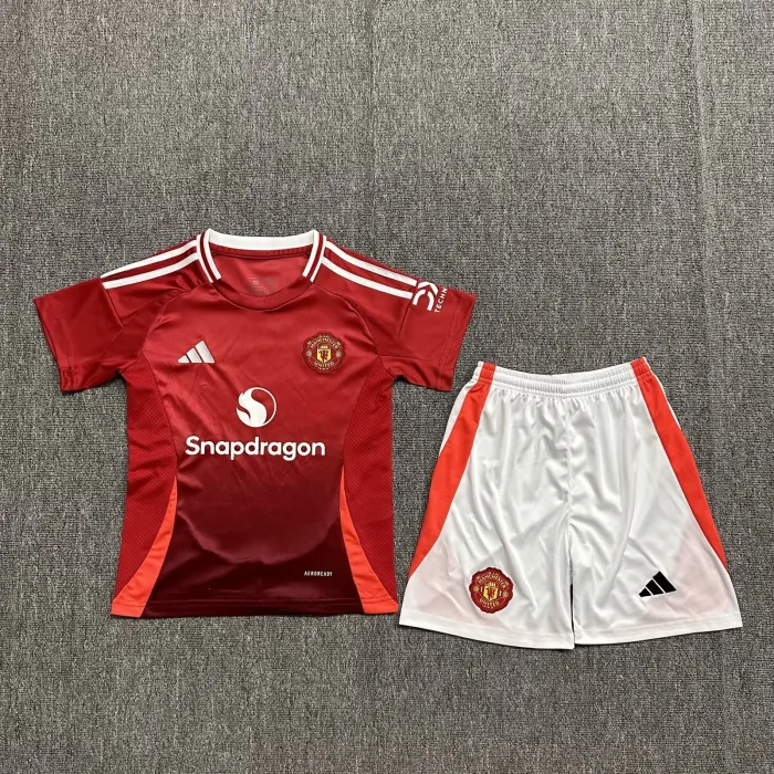 Kids Manchester united Home Kit 24/25 Football Jersey