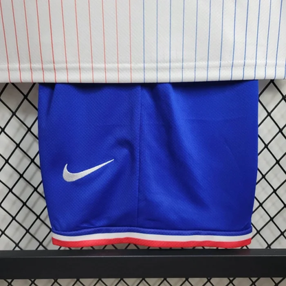 Kids France Away Kit 24/25 Euro Cup 2024 Football Jersey