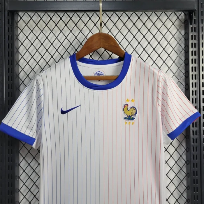 Kids France Away Kit 24/25 Euro Cup 2024 Football Jersey