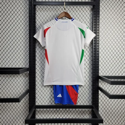 Kids Italy Away Kit 24/25 Euro Cup 2024 Football Jersey
