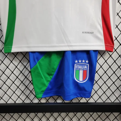 Kids Italy Away Kit 24/25 Euro Cup 2024 Football Jersey