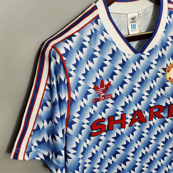 Manchester United Jersey Away Kit 1990/92 Retro Football Team Soccer Shirt