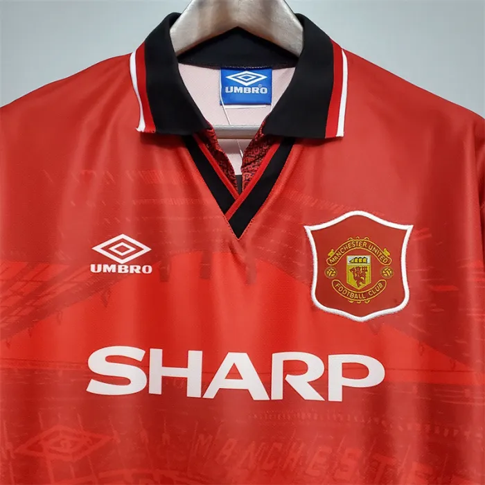 Manchester United Jersey Home Kit 1994/96 Retro Football Team Soccer Shirt