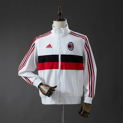 AC Milan Windbreaker 2025/26 White Football Kit