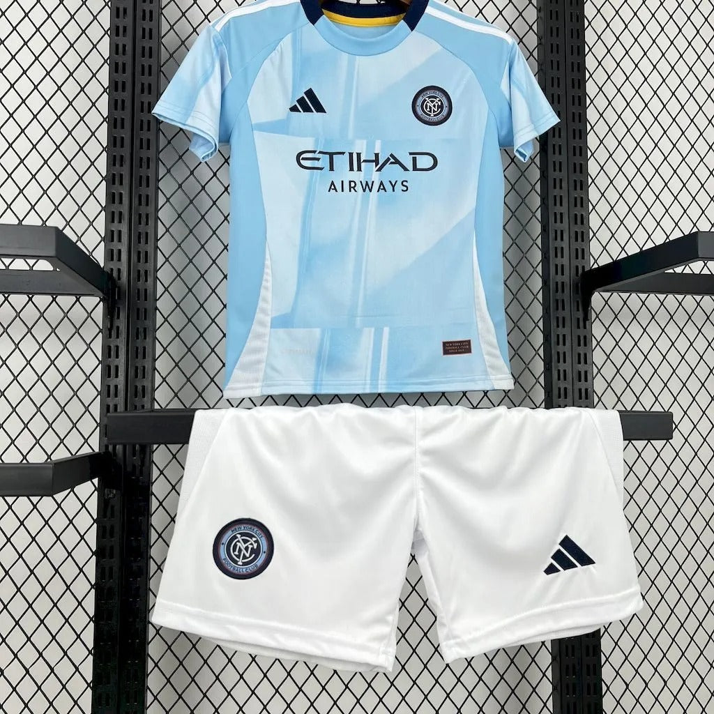 kids new york city jersey 25/26 home football kit soccer jersey