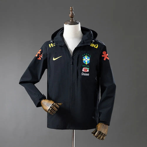 Brazil Windbreaker 2025/26 Black Football Kit