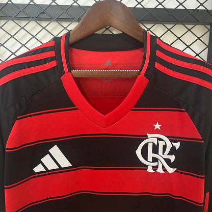 flamengo jersey 25/26 home long sleeves football kit soccer jersey