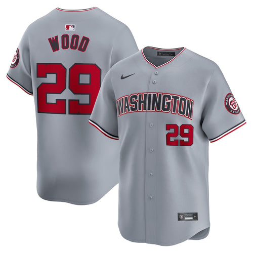 James Wood Washington Nationals Road Jersey - Gray