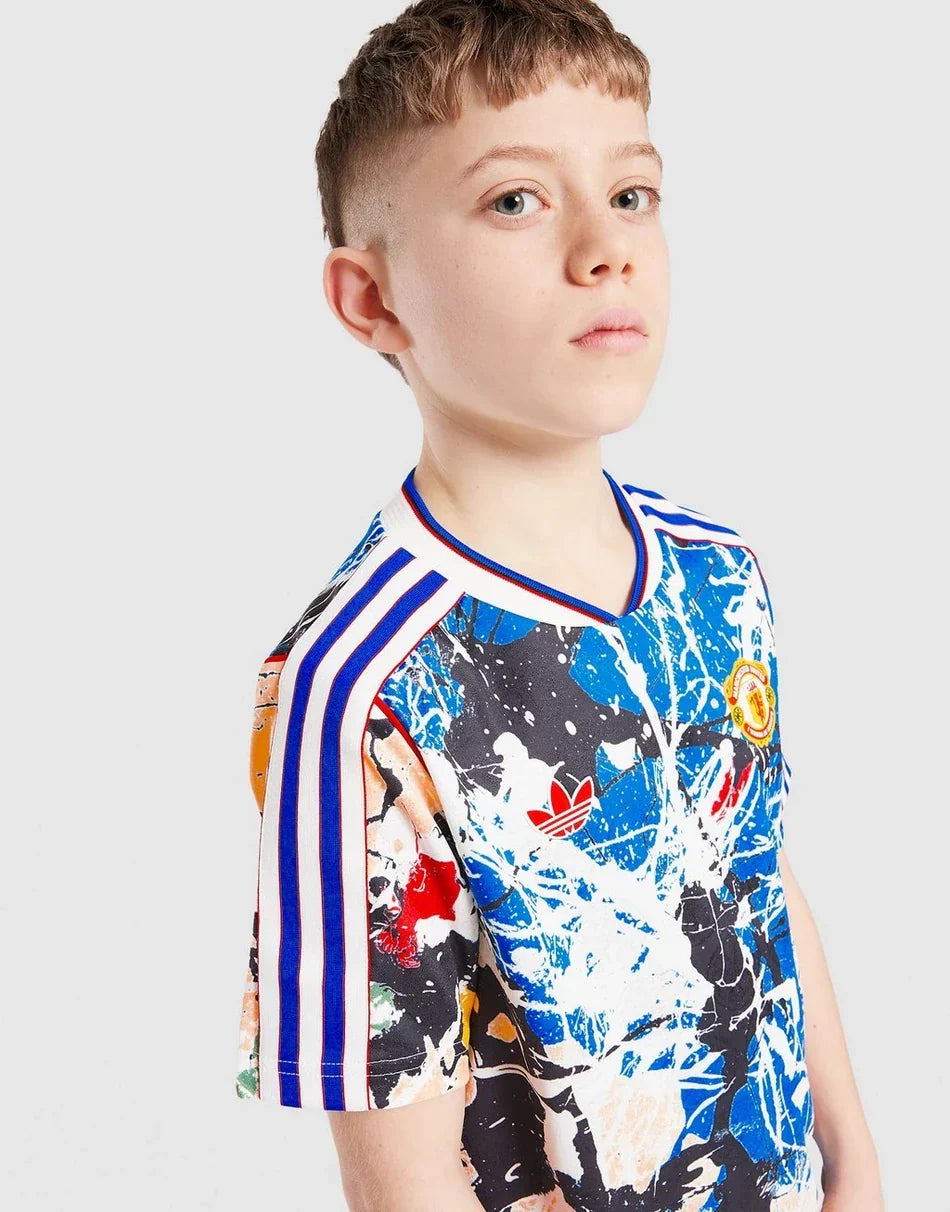 Manchester United x Kids Stone Roses Jersey Blue