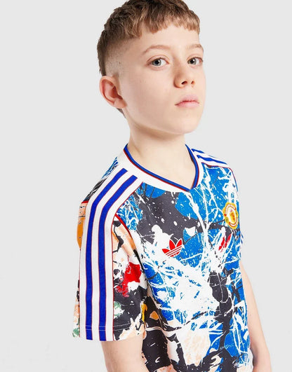 Manchester United x Kids Stone Roses Jersey Blue