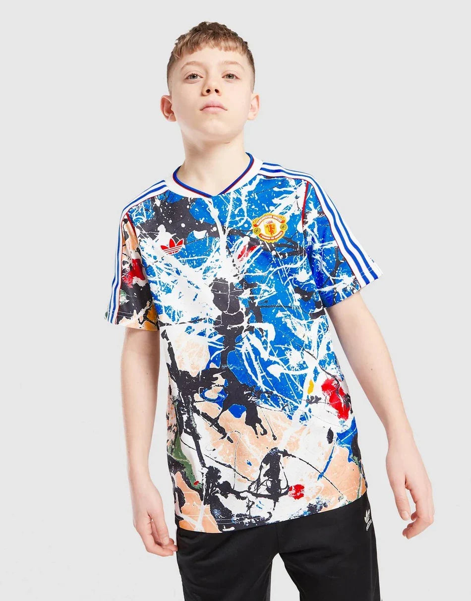Manchester United x Kids Stone Roses Jersey Blue