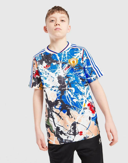 Manchester United x Kids Stone Roses Jersey Blue