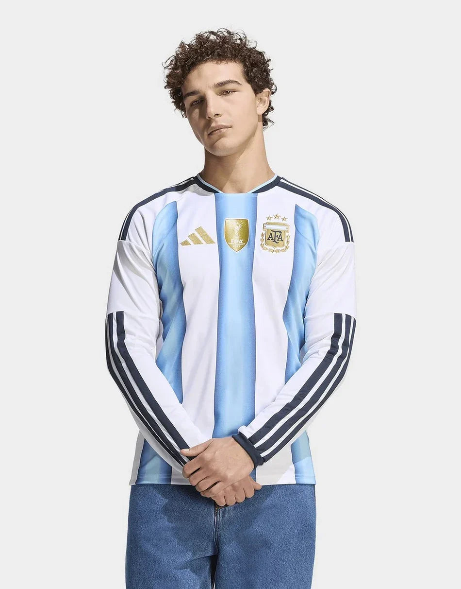 Argentina Home Long Sleeve Fan Jersey Shirt 2026 World Cup