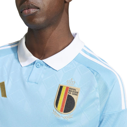 Jersey Bélgica Away 24/25 s/n° Torcedor Adidas Masculino - Azul celeste