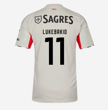 Jersey Benfica 25/26 Away Bege #11 Lukebakio