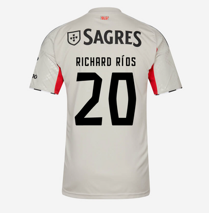 Jersey Benfica 25/26 Away Bege #20 Richard Ríos