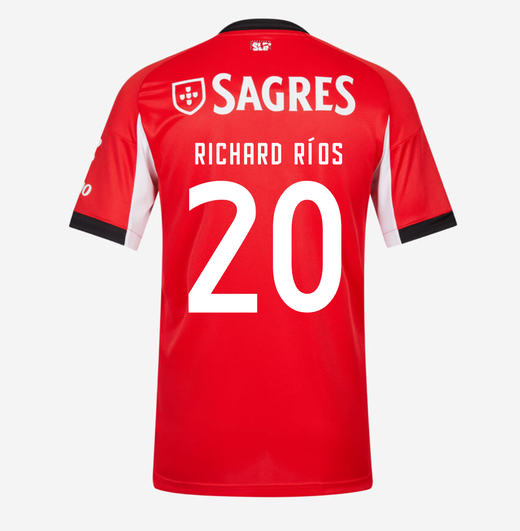 Jersey Benfica 25/26 Home #20 Richard Ríos