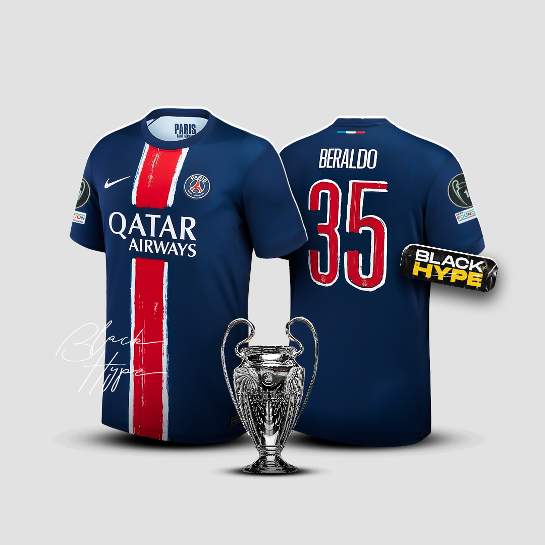 Jersey Beraldo PSG 24/25 Home - Champions League