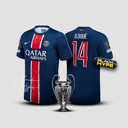 Jersey Doué PSG 24/25 Home - Champions League
