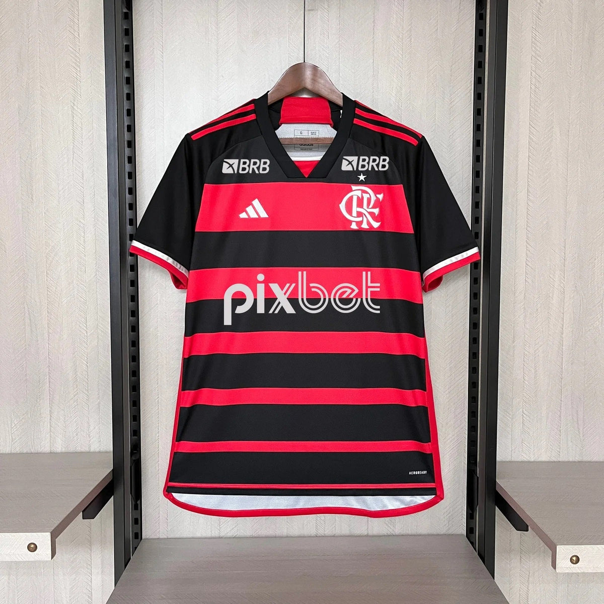 Jersey Flamengo Home 24/25 Torcedor Masculina - Todos os Patrocínios