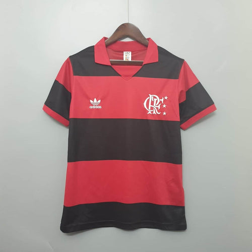 Jersey Flamengo Retrô 1982 Vermelha e Preta - Adidas