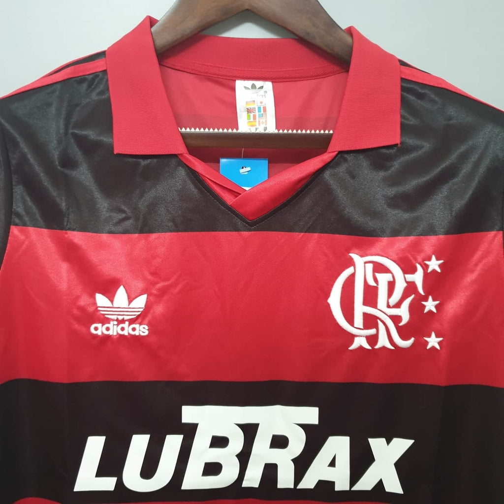 Jersey Flamengo Retrô 1990 Vermelha e Preta - Adidas