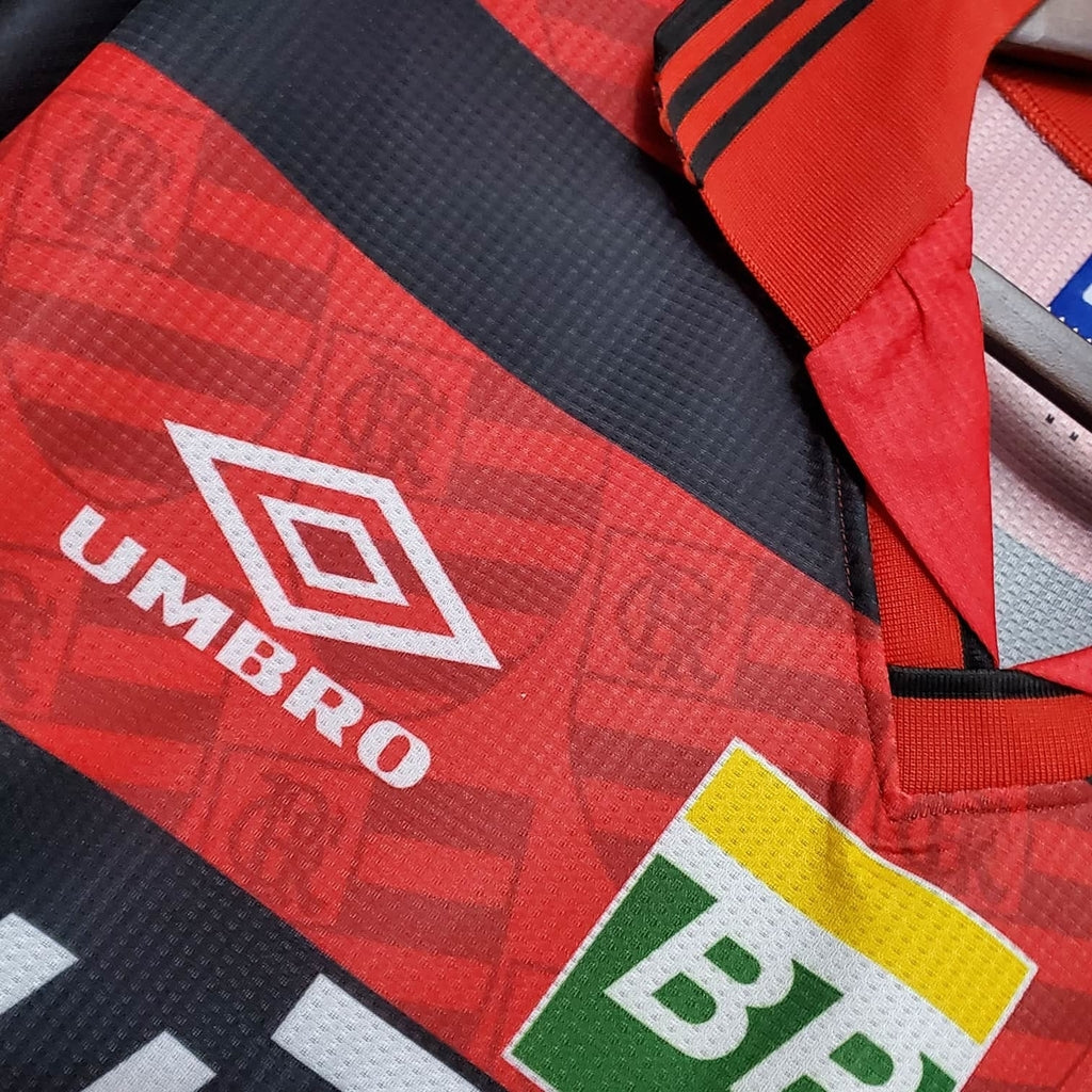 Jersey Flamengo Retrô 1995 Vermelha e Preta