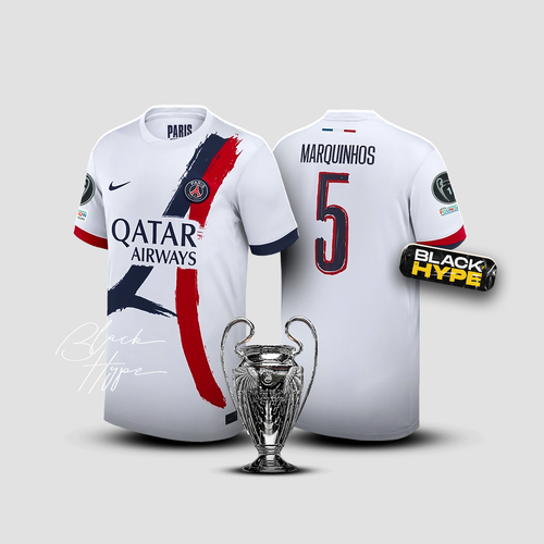 Jersey Marquinhos PSG 24/25 Away - Champions League