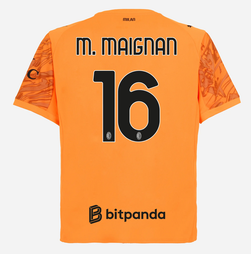 Jersey Milan 25/26 Goalkeeper #16 M. MAIGNAN