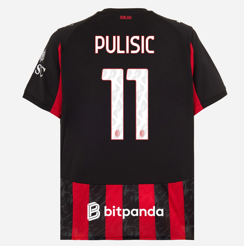 Jersey Milan 25/26 Home #11 Pulisic