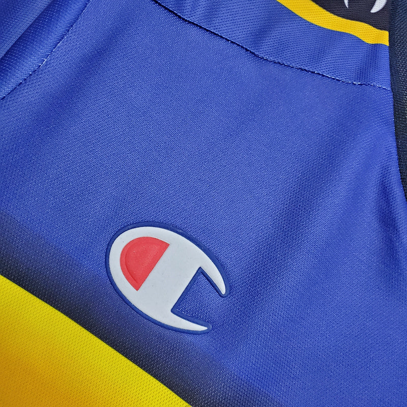 Jersey Parma Retrô 2001/2002 Azul e Amarela - Champion