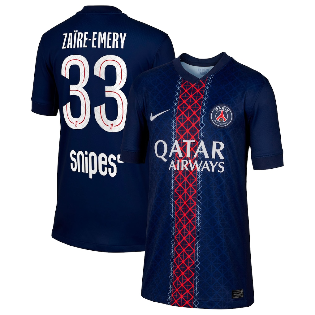Jersey PSG 25/26 Home #33 Zaïre-Emery