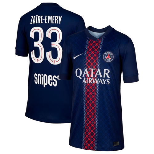 Jersey PSG 25/26 Home #33 Zaïre-Emery