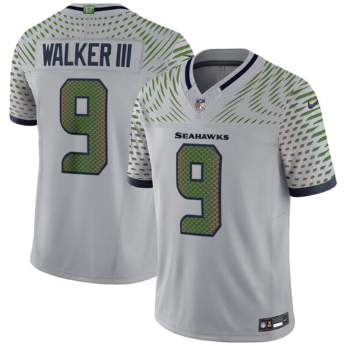 Kenneth Walker III Seattle Seahawks 2025 Rivalries Collection Jersey - Wolf Grey