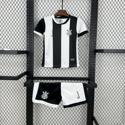 Kids Corinthians 24/25 Third - Preto e Branco