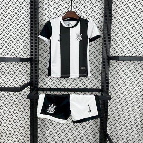 Kids Corinthians 24/25 Third - Preto e Branco