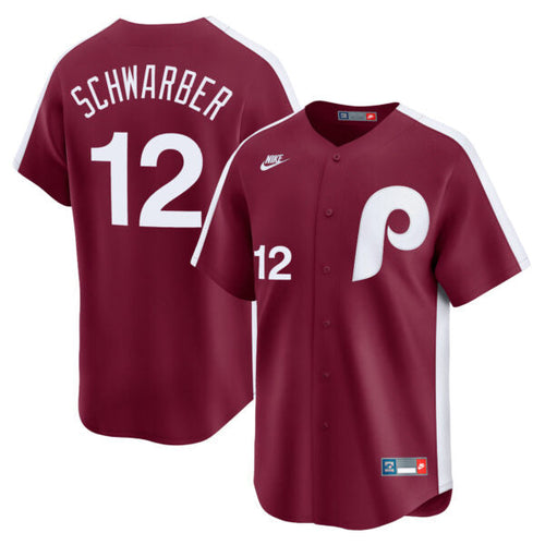 Kyle Schwarber Philadelphia Phillies Cooperstown Limited Jersey - Maroon