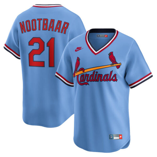 Lars Nootbaar St. Louis Cardinals Cooperstown Collection Jersey - Light Blue