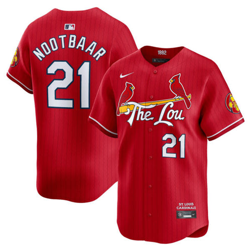 Lars Nootbaar St. Louis Cardinals City Connect Limited Jersey - Red