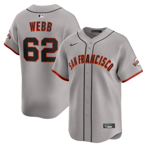 Logan Webb San Francisco Giants Road Limited Jersey - Gray