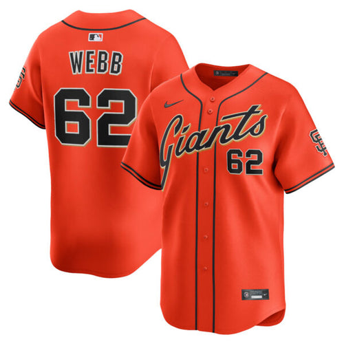 Logan Webb San Francisco Giants Alternate Limited Jersey - Orange