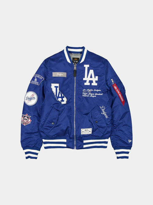 New Era Alpha Industries Los Angeles Dodgers Bomber Jacket - Royal