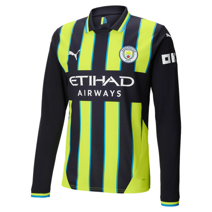 #47 Foden Manchester City Away Jersey 2024/2025 Long Sleeve