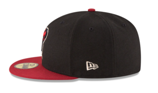 ARIZONA DIAMONDBACKS NEW ERA ALTERNATIVE AUTHENTIC COLLECTION 59FIFTY FITTED-ON-FIELD COLLECTION -BLACK