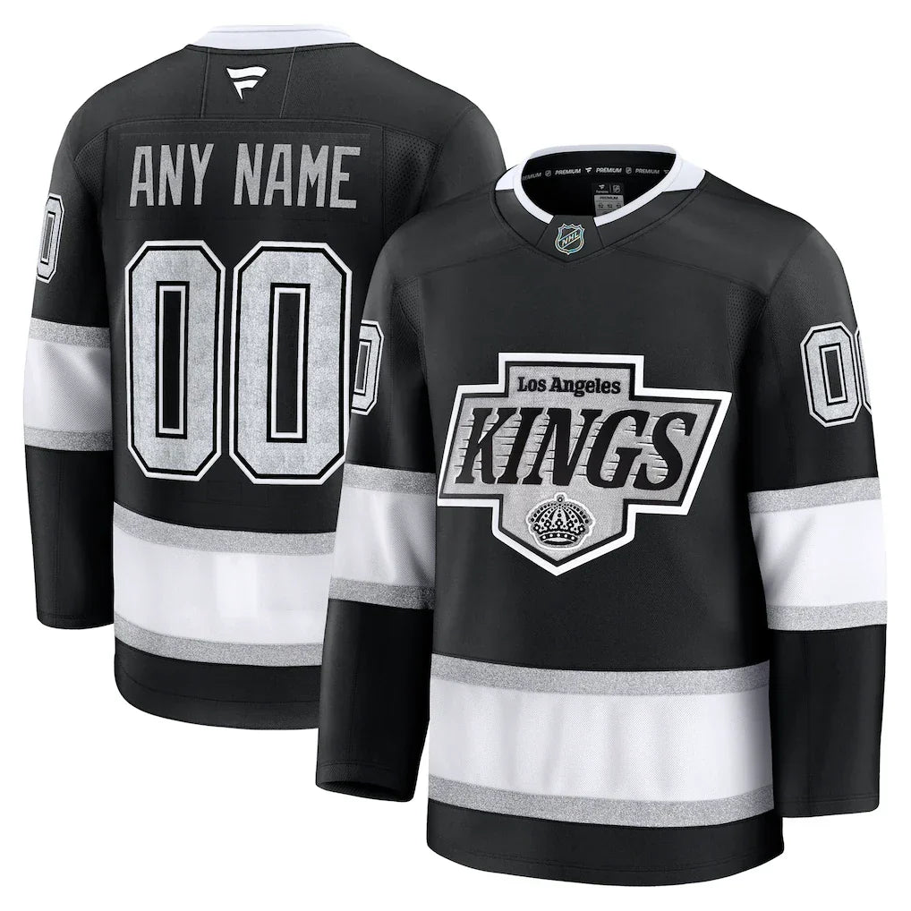 Custom Los Angeles Kings Home Premium Jersey - Black