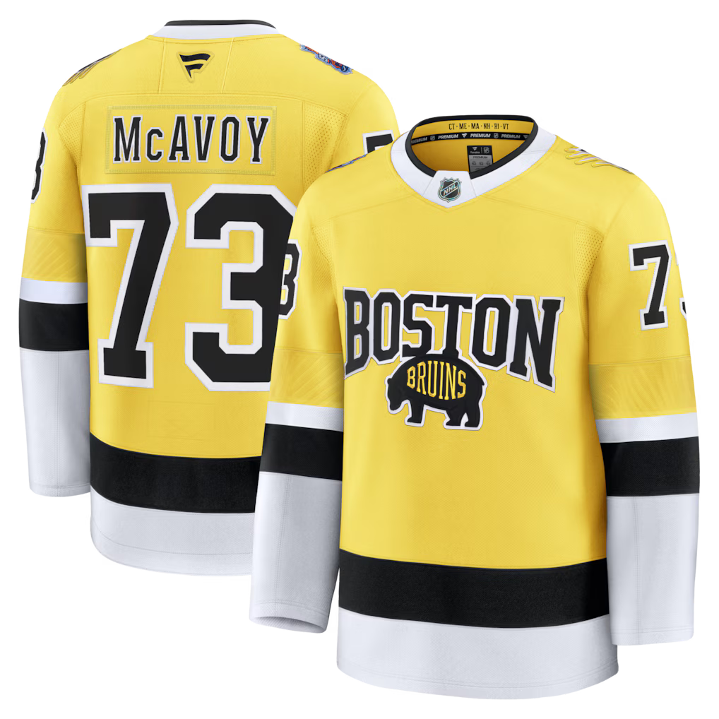 Charlie McAvoy Boston Bruins 2026 NHL Stadium Series Jersey - Gold