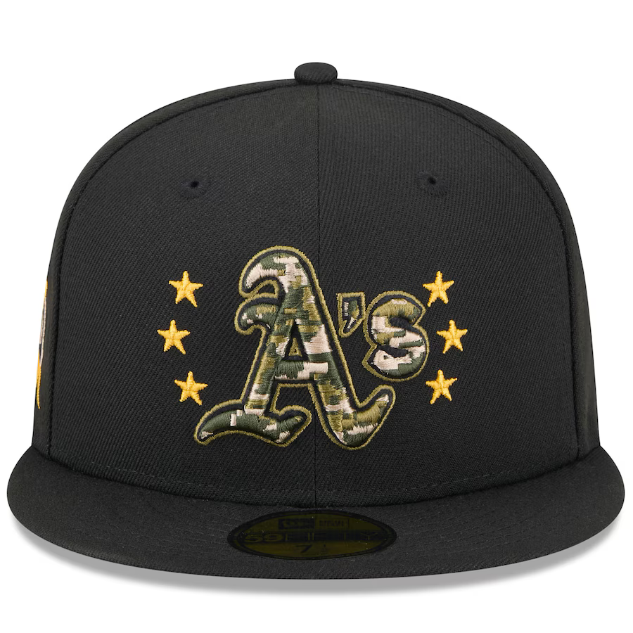 New Era Oakland Athletics Armed Forces Day On-Field 59FIFTY Fitted Hat 2024